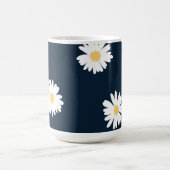 Daisy auf blauem Muster Kaffeetasse (Mittel)