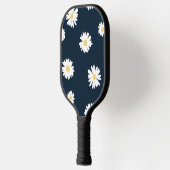 Daisy auf blauem Muster Pickleball Schläger (Links)