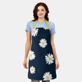 Daisy auf blauem Muster Schürze (Getragen)