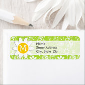 Daisy auf Citron Green Paisley, floral (Insitu)