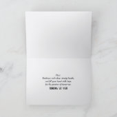 Daisy auf einem kleinen Mädchen mit inspirierendem Karte (Innenseite)