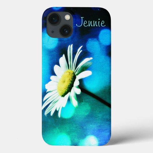 Daisy auf Türkis iPad Air Hüllen *Personalize* (Rückseite)
