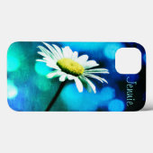 Daisy auf Türkis iPad Air Hüllen *Personalize* (Rückseite (Horizontal))