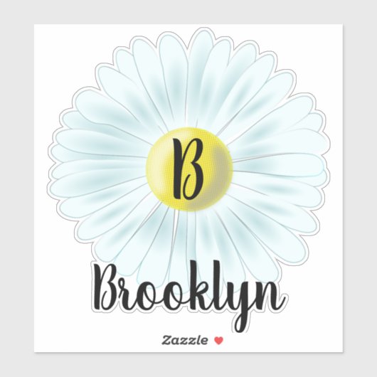 Daisy Aufkleber (Blatt)