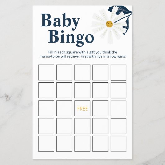 Daisy Baby Bingo Spiel Flyer (Vorne)