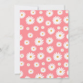 Daisy Baby Dusche Bohemisch floral Chic Baby Dusch Einladung (Rückseite)