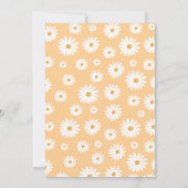 Daisy Baby Dusche Bohemisch floral Chic Baby Dusch Einladung (Rückseite)