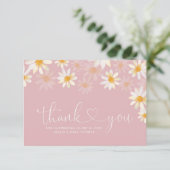 Daisy Baby Dusche Danke Karte (Stehend Vorderseite)