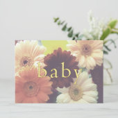 Daisy Baby-Einladung oder Geburtsankündigung Einladung (Stehend Vorderseite)
