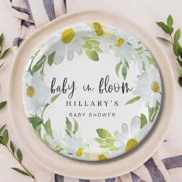 Daisy Baby in Bloom Baby Dusche Sommerblüte Pappteller