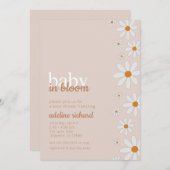 Daisy Baby in Bloom Baby Shower Party Einladung (Vorne/Hinten)