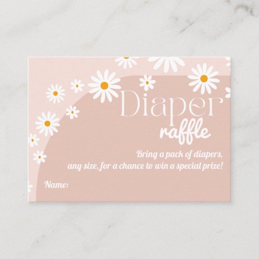 Daisy Baby in bloom Boho Girl Baby Duschdieger Begleitkarte (Vorderseite)