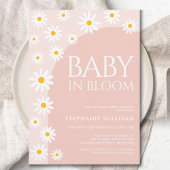 Daisy Baby in Bloom Boho Girl Babydusche Einladung