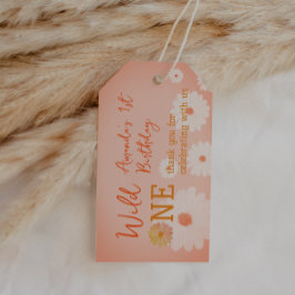 Daisy Baby in Bloom Floral Girl Boho Wild One Geschenkanhänger