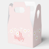 Daisy Baby in Bloom Pink Baby Dusche Geschenkschachtel (Geöffnet)