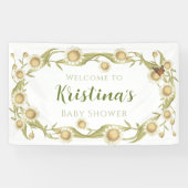 Daisy Baby in Bloom Wildblume Baby Shower Banner (Horizontal)