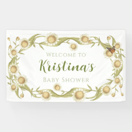 Daisy Baby in Bloom Wildblume Baby Shower Banner