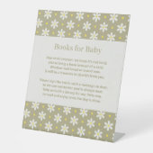 Daisy-Baby-Party-Buchwunsch Sockelschild (Vorderseite)