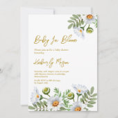 Daisy-Baby-Party Einladung (Vorderseite)