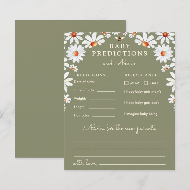 Daisy Baby Predictions & Advice (Vorne/Hinten)