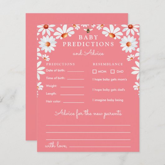 Daisy Baby Predictions & Advice (Vorne/Hinten)