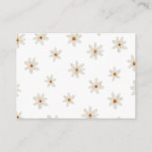 Daisy Baby Showbuchanfrage Begleitkarte (Rückseite)