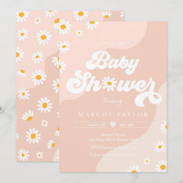 Daisy Baby Shower Boho Hippy Vibes Baby Shower Einladung