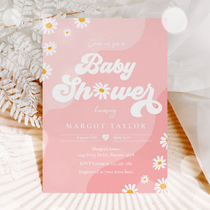 Daisy Baby Shower Boho Hippy Vibes Baby Shower Einladung