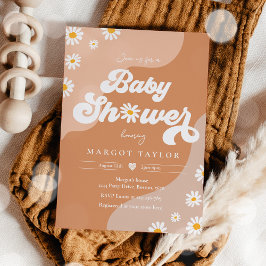 Daisy Baby Shower Boho Hippy Vibes Baby Shower Einladung