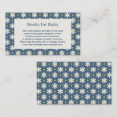 Daisy Baby Shower Book Request Begleitkarte (Vorne/Hinten)