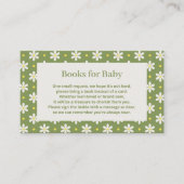 Daisy Baby Shower Book Request Begleitkarte (Vorderseite)
