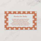 Daisy Baby Shower Book Request Begleitkarte (Vorderseite)