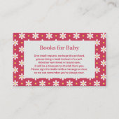 Daisy Baby Shower Book Request Begleitkarte (Vorderseite)