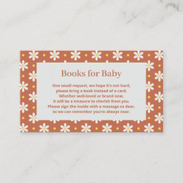 Daisy Baby Shower Buchwunsch Begleitkarte