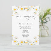Daisy Baby Shower by Mail Einladung (Stehend Vorderseite)