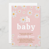 Daisy Baby Shower Einladung (Vorne/Hinten)