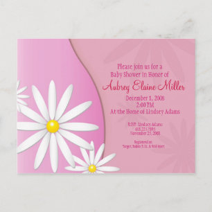 Daisy Baby Shower Einladung