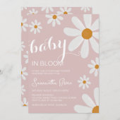 Daisy Baby Shower Einladung (Vorne/Hinten)