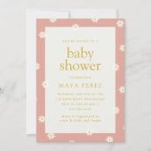 Daisy Baby Shower Einladung (Vorderseite)