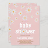 Daisy Baby Shower Einladung (Vorne/Hinten)