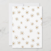 Daisy Baby Shower Einladung (Rückseite)