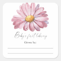 Daisy - Baby-Shower-Exlibris, Bücher fürs Baby