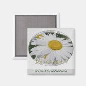 Daisy Baby Shower Save the Date Floral Magnet (Vorderseite/Rückseite)