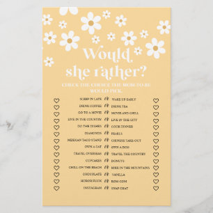 Daisy Baby Shower würde sie eher Game Flyer