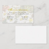 Daisy Background Elegant Gelb und Grau Hochzeit Begleitkarte (Vorne/Hinten)