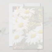 Daisy Background Fflügling Yellow Script Wedding Einladung (Rückseite)