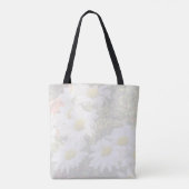 Daisy Background Gelb und Grau Bridesmaid Tasche (Rückseite)