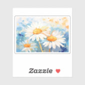Daisy Background Malerei Aufkleber (Blatt)