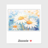 Daisy Background Malerei Aufkleber (Blatt)
