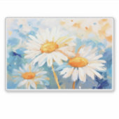 Daisy Background Malerei Aufkleber (Vorderseite)